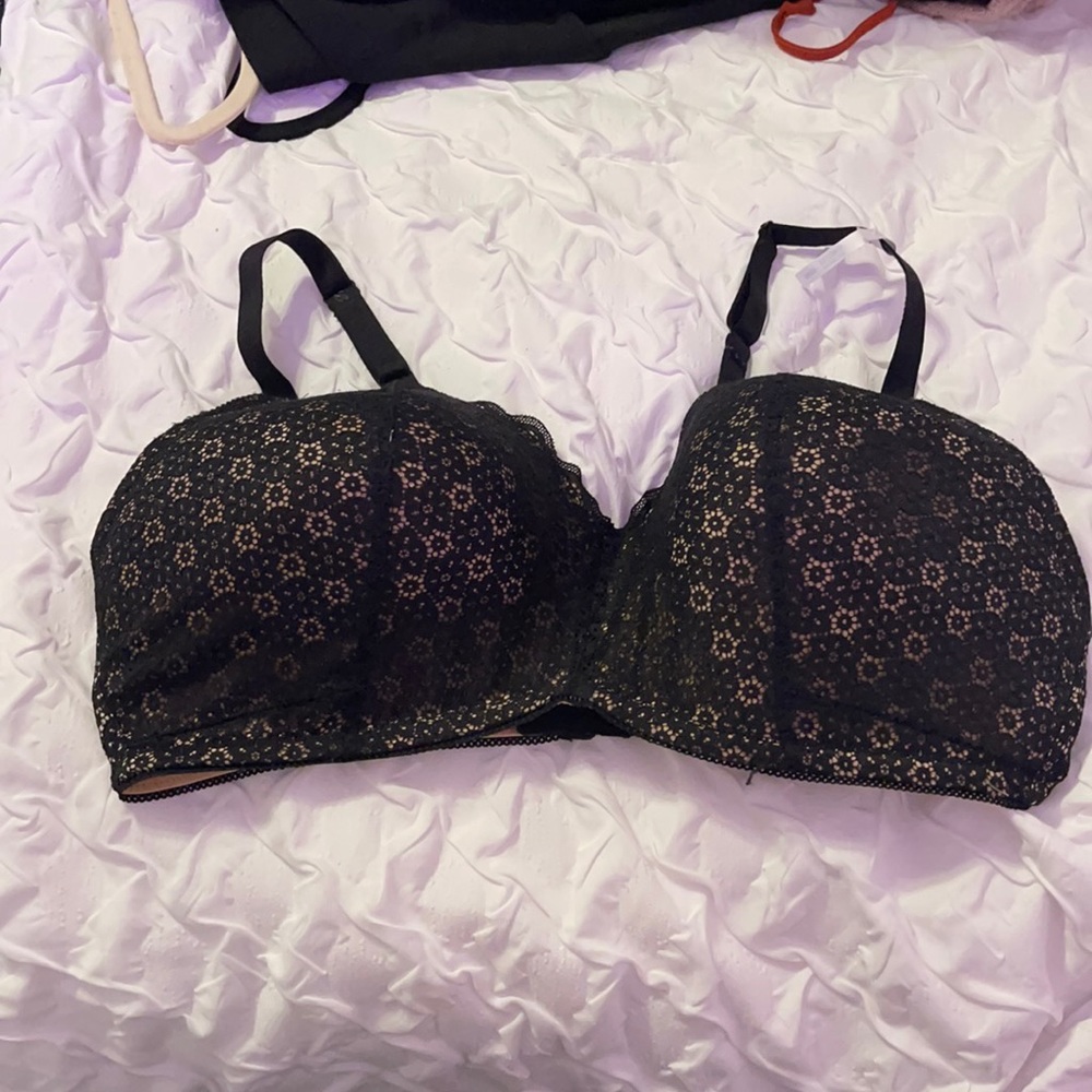 Aerie never worn Black and Tan wireless bra 40 DD